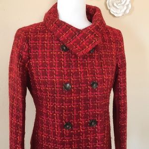 Talbots Multi Color Wool Blend Jacket Blazer NWOT